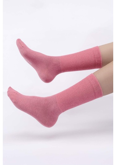 Mısırlı Kadın %10 Gümüş Madeni İçerikli Pembe Soket Çorap M 78000 P Pembe