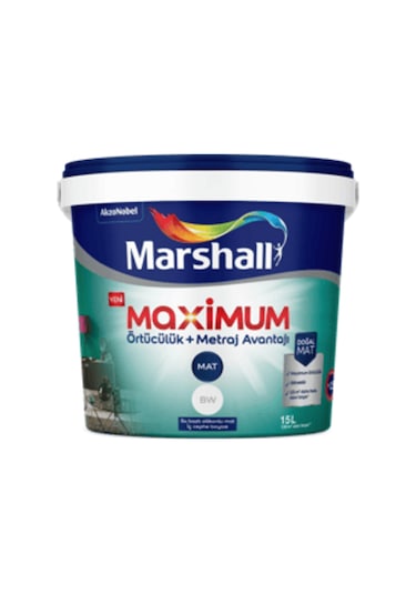 Marshall Maximum Mat İç Cephe Boyası Islak Kum 2,5l 2.5 L