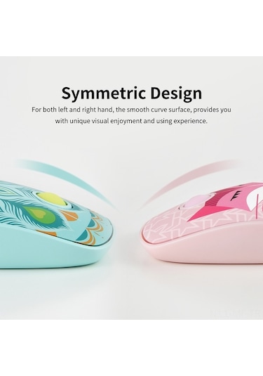 Novahub Fude V8h 2.4 Ghz Kablosuz Sessiz Fare - İnce, Komforlu Tasarım, Uzun Pil, Tilki Desenli 001/ 001