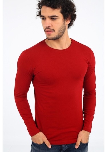 Oksit Mys Lion 4013 Slim Fit Likralı Uzunkol Basic Sweat
