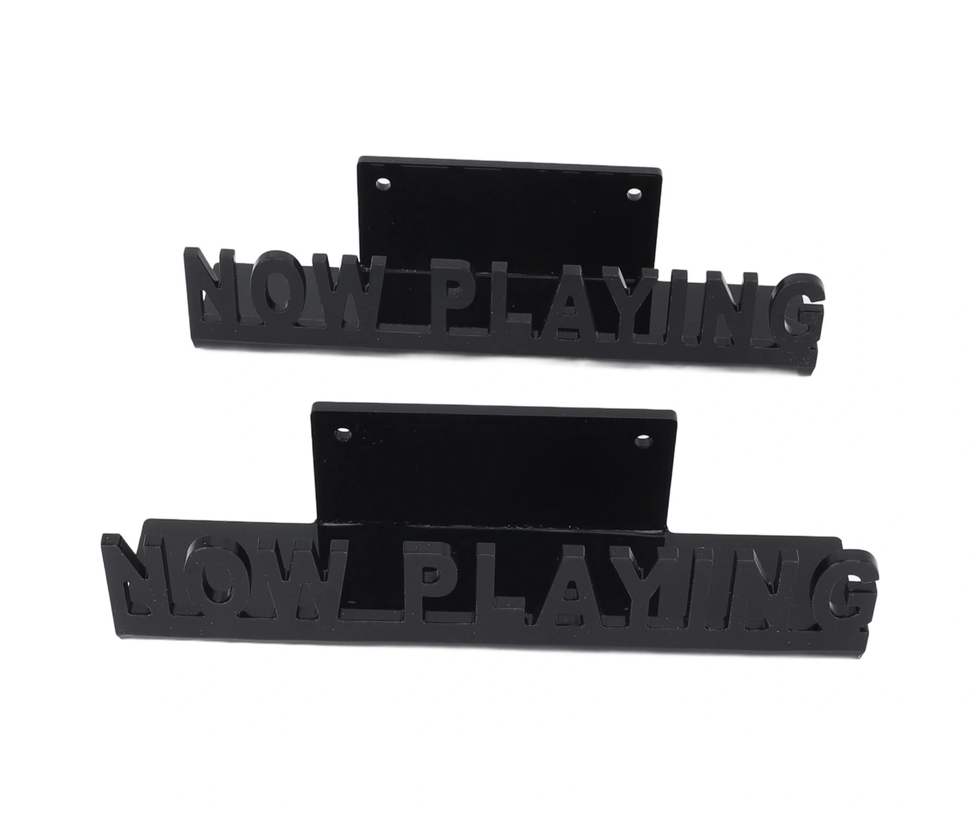Konesam Akrilik Duvarlı Vinil Plak Tutucu - "now Playing" Desenli Gösterim Rafı, Müzik Koleksiyonunuz İçin Stüdyo Dekoru, Beyaz