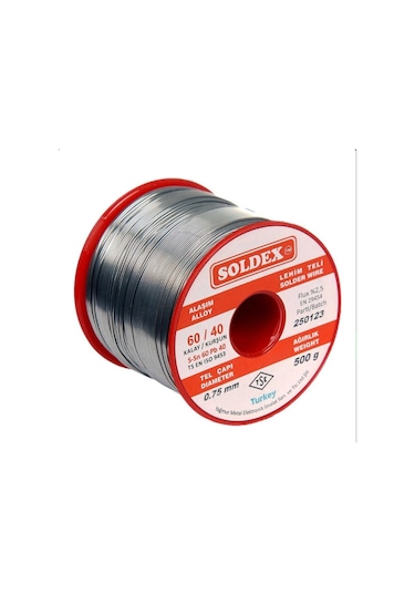 Soldex Sn60 Pb40 Lehim Teli 0.75mm 500gr