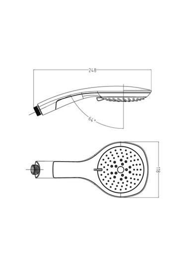 Tema Banyo Bianco El Duş Başlığı Vera Banyo Duş Hortumu Pvc Kopma Krom