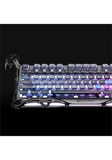 Gravastar Mercury K1 Pro+x Kablosuz Rgb Işıklı Mekanik Q Gaming Klavye Ve Optik Mouse Seti, Special Optik