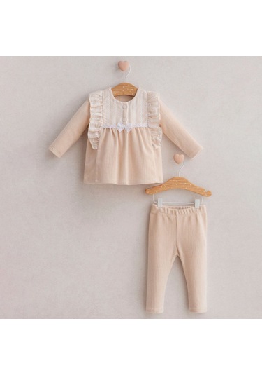 Tongs Baby Itsy Bitsy 2'li Bebek Takım 5372 Krem