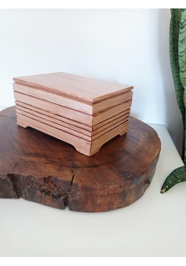 Çok Amaçlı Ahşap Eskitme Bölmeli Kutu