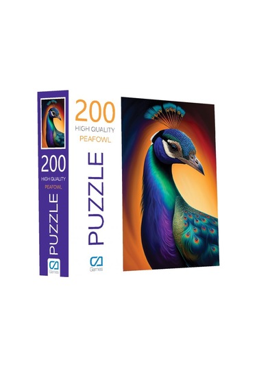 Tavus Kuşu Puzzle 200 Parça