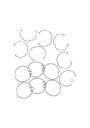 Led Halojen Gömme Ampul Tutucuları İçin 30'lu Paket Gu10 Mr16 50 Mm Tutma Klipsleri Diğer