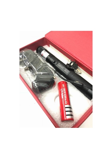 New Şarjlı Yeşil Lazer Pointer LASER 303 Yeşil