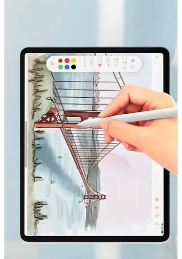Tablet Kalemi Apple iOS Android Windows Uyumlu Yedek Uçlu Universal Çizim Kalemi