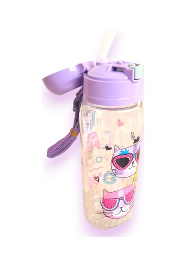 Lüks Pipetli Matara 500ml Mono Tp726 Lila