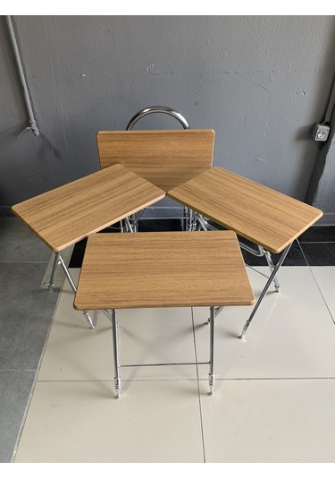 Çanta Sehpa, Sehpa, Zigon, 4lü Zigon, Mebran Çanta Sehpa-bambu