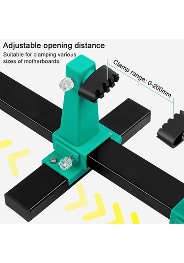 Teltree Mobil Ana Kart Ve Devre Kartı Onarımı İçin Ayarlanabilir Tutucu, Lehimleme Desteği Uzun Model Çok Renkli