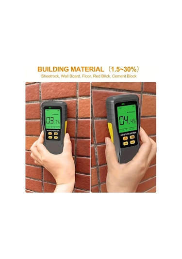 Motion003 Dijital Nem Olcer Yumusak Sert Agac Endustriyel Nem Olcer Yuksek Hassasiyet Otomatik Kapanma Siyah Pil İle Calisir 36v Max