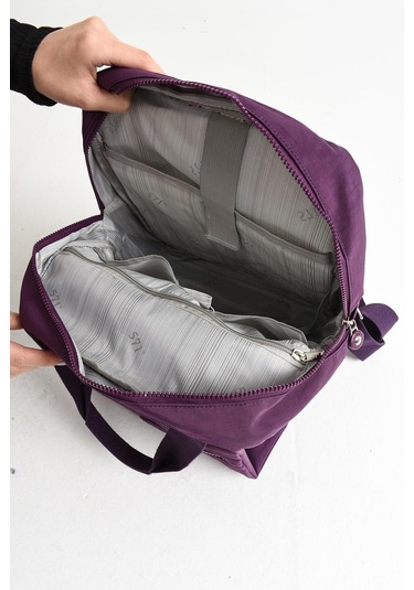 İki Fonksiyonlu Sırt Ve El Çantası Ultra Hafif Mor Model:571-5h - Mor