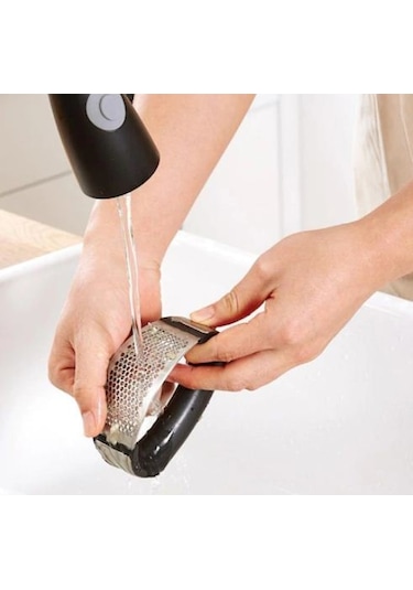 Paslanmaz Çelik Pratik Sarımsak Ezici Ergonomik Sarımsak Ezeceği