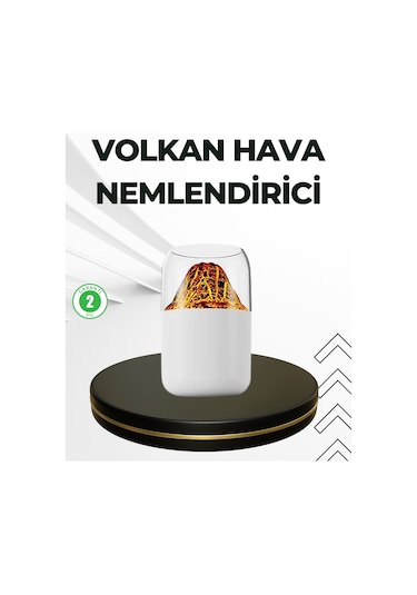 Usb Şarjlı Volkanik Tasarımlı Buhar Makinesi Renkli