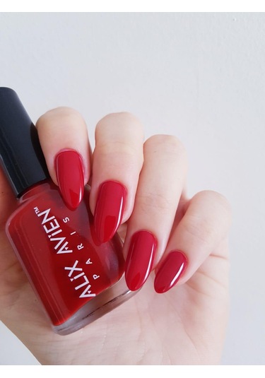 Alix Avien Kırmızı Oje 57 Yüksek Pigmentli Uzun Süreli Kalıcılık Hızlı Kuruma Nail Lacquer 57