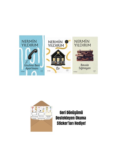 Unutma Beni Apartmanı Ciltli + Ev + Bavula Sığmayan + Okuma Sticker'ları