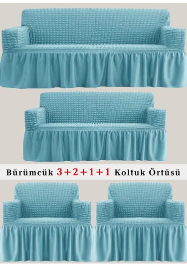 Upmall Bürümcük Koltuk , Çekyat Örtüsü, Kılıfı 3211 Turkuaz Turkuaz
