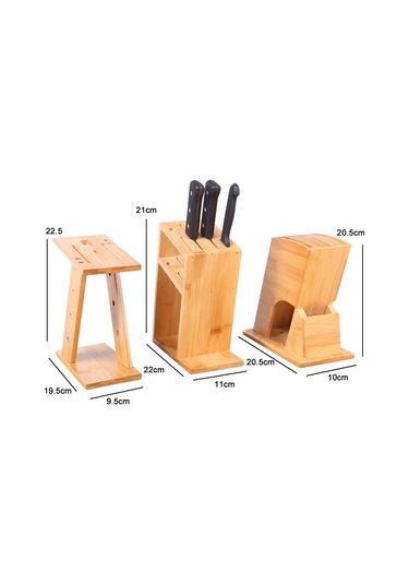 Mutfak Çok Fonksiyonlu Bıçak Saklama Rafı Z-şekilli