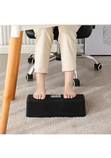 Wondernest Silindir Ofis Masası Masaj Liken Footrest Dışkı Beyaz Ayak Desteği Vn Beyaz