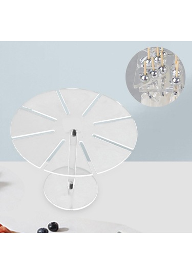 Suntek Akrilik Şeffaf Kek Tutucu Şeker Masa Ekranı Tatlı