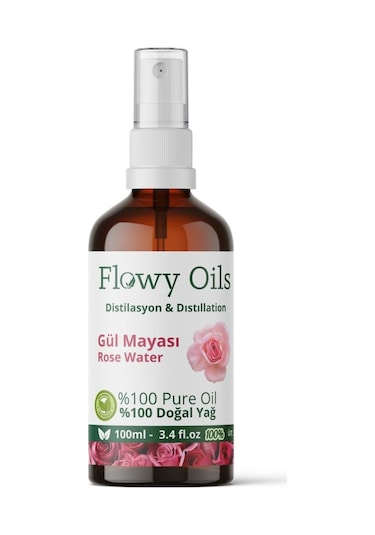 Flowy Oils Gül Mayası Suyu Aydınlatıcı ve Gözenek Sıkılaştırıcı Tonik 100 ML