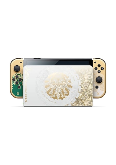 Nintendo Switch OLED Zelda Tears Of The Kingdom Edition Oyun Konsolu (İthalatçı Garantili) Altın