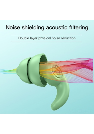Xindoker Ses Yalıtımlı Ve Gürültü Önleyici Siyah Kulak Tıkacı - 3. Nesil Model