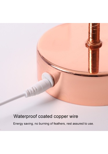 Sones Yaratıcı Yatak Odası Tüy Masa Lambası Gece Lambası Dekoratif Işık Çok Renkli