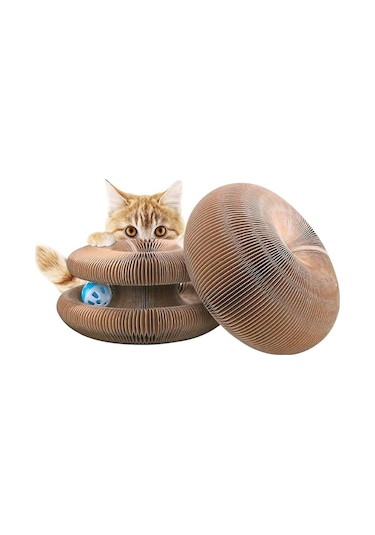 Pribor Kedi Tırmalama Toplu Akordiyon Kedi Oyuncağı