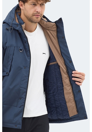 Slazenger Globe Erkek Lacivert Mont & Kaban Lacivert