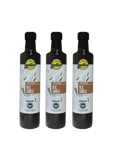 Yedier Organik Alıç Sirkesi 3 x 500 ML