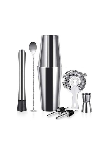 Maoyaya 7 Parça Avantajlı Kokteyl Seti - Boston Shaker 750 Ml Profesyonel