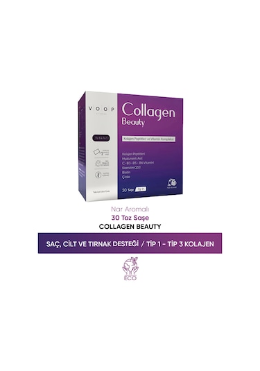 Voop Collagen Beauty 5500 Mg Nar Aromalı 30 Saşe x 40 ML