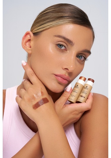 Kuatra Amber Crystal Doğal Bakır Işıltı Highlighter Stick Nemlendirici & Plastiksiz Ambalaj 14