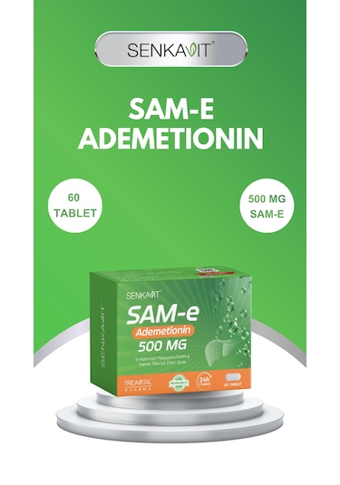 Senkavit S-adenozil Metiyonin/sam-e İçeren 60 Lı Tablet