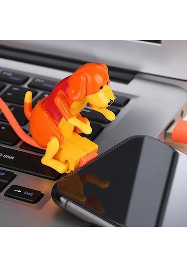 Turuncu Vaorlo Sevimli 'spor' Köpek Şarj Kablosu Mikro Tip-c Ios Desteği Veri İletimi Yüksek Kaliteli Usb Hızlı Şarj Kablosu For Type-c