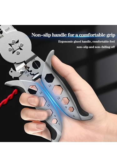 Cordial Merkez Diskli Krimpleme Ve Sıyırma Pensesi - Çok Fonksiyonlu Elektrikçi Pensesi