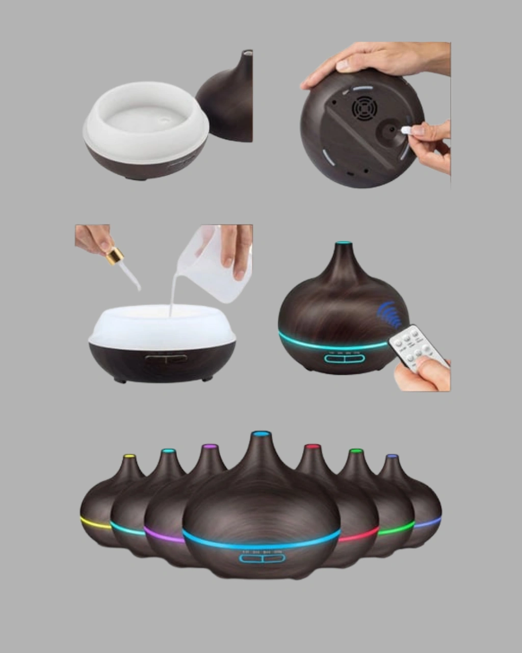 Led Işıklı Sessiz Çalışan Soğuk Buhar Nemlendirici