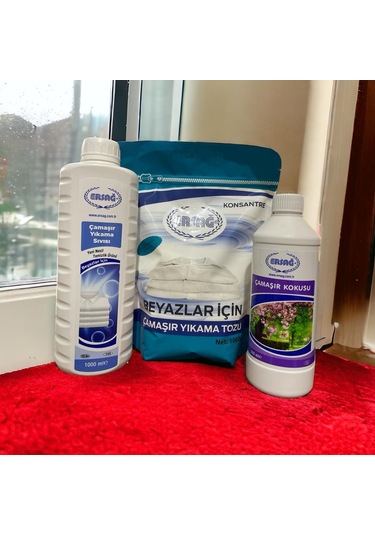 Ersağ Beyazlar için Çamaşır Yıkama Seti 3'lü