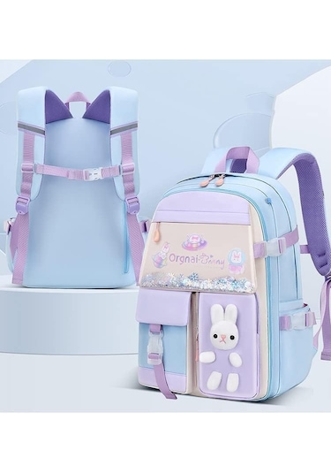 Aromee Çok Bölmeli Büyük Kapasiteli Sırt Çantası Suya Dayanıklı - Mavi