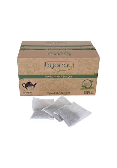 Byonay Demlik Süzen Poşet Siyah Çay 5 KG 167 x 30 G