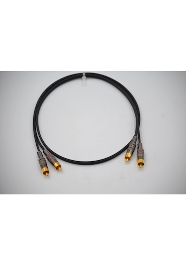 Amfi Rca Kablosu 2 Metre - El Yapımı %100 Bakır Anfi Rca Ses Kablosu - 2 Metre