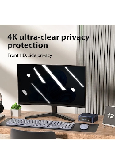 Vkemall 24 İnç 16:10 Bilgisayar Ekran Koruyucu - 30 Gizlilik Filtresi, Mavi Işık Engelleyici, Kancalı Kurulum, Dizüstü Ve Masaüstü Uyumlu