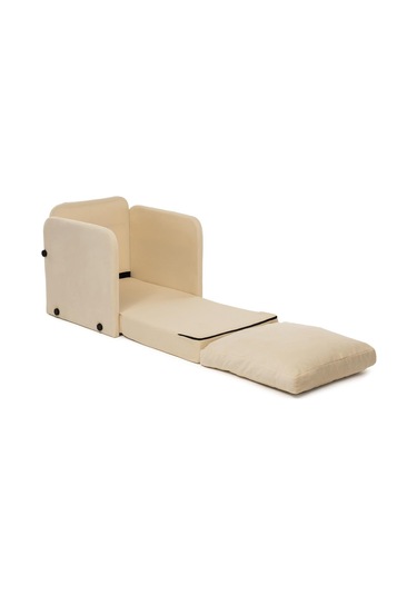 Pafu Saga Tekli Katlanır Yataklı Koltuk Soho Krem
