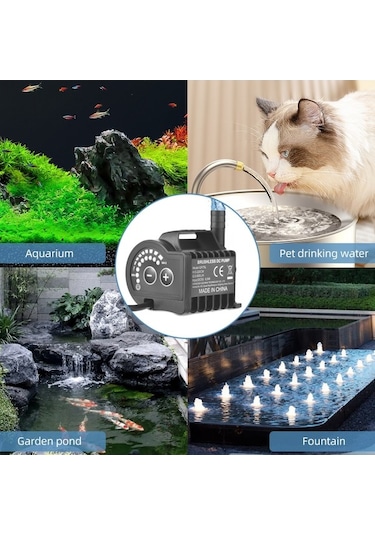 Diğer 5v Dalgıç Pompa - 600l/saat, 7.2ft Yükseklik, Usb Şarjlı, Akvaryum & Bahçe Çeşmesi