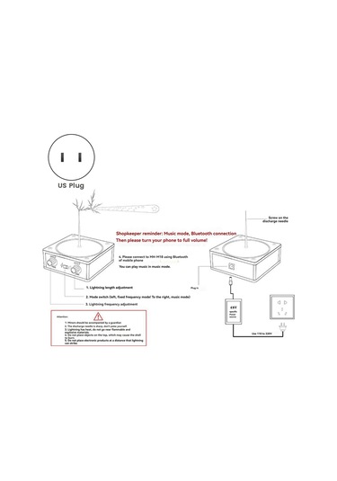 Tesla Bobini Bluetooth Müzik Fırtına Bobini Abd Fişi İçin Altın Panel
