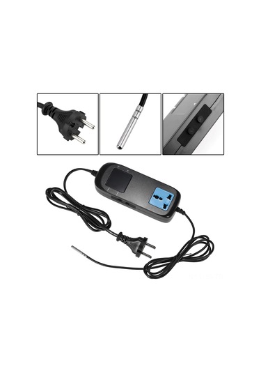 Jeemson Mh2000 Dijital Sıcaklık Kontrol Cihazı 90-250v 10a, Isıtma/soğutma Kontrolü, Bahçe/su Deposu/su Akvaryumu Uygulamaları İçin, 0.1 C Hassasiyetli, Sıcaklık Aralığı -40 C/+120 C
